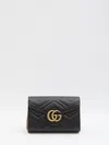 Gucci Gg Marmont Mini Bag In Quilted Leather In Black