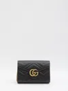 Gucci Gg Marmont Mini Bag In Quilted Leather In Black