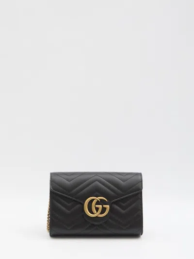 Gucci Gg Marmont Clutch In Black