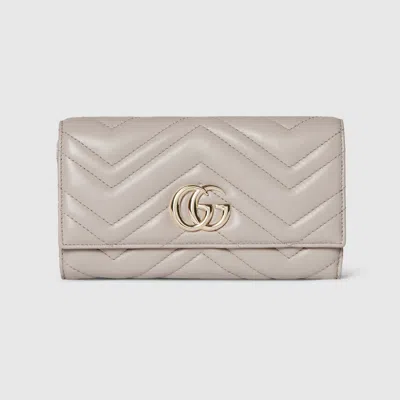 Gucci Gg Marmont Continental Wallet In Gray