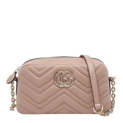 Gucci Gg Marmont Crossbody Bag In Pink