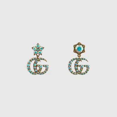 Gucci Gg Marmont Crystal Earrings
