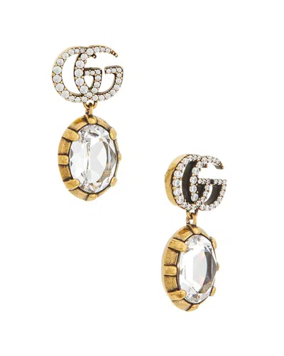 Gucci Gg Marmont Crystal Earrings In Pattern