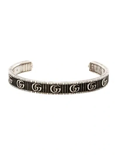 Pre-owned Gucci Gg Marmont Cuff Bracelet, 6.5" In Multicolor