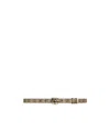 Gucci Gg Marmont Double-sided Narrow Belt In Brown