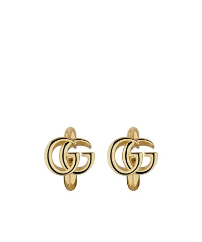 Gucci Gg Marmont Earrings In Gold