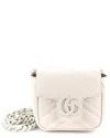 Gucci Gg Marmont Flap Belt Bag Matelassé Leather Mini (authentic Pre-loved)