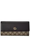 Gucci Logo Leather Wallet In Black