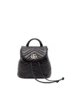 Gucci `gg Marmont` Handbag In Black