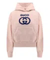 Gucci Cotton Jersey Sweatshirt With Embroidery In Pink