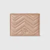 Gucci Gg Marmont Kartenbrieftasche In Sand