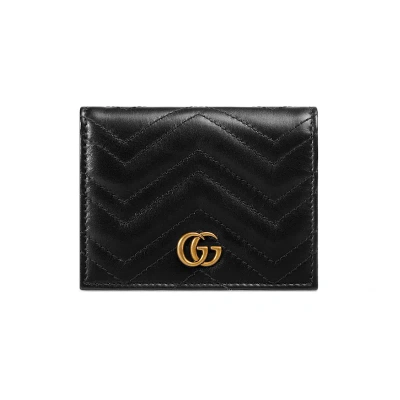 Gucci Gg Marmont Kartenetui In Black