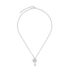 Gucci Gg Marmont Key Charm Necklace In Metallic