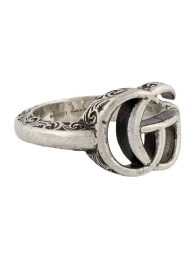 Pre-owned Gucci Gg Marmont Key Motif Ring In Multi