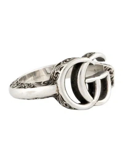 Pre-owned Gucci Gg Marmont Key Ring In Multi