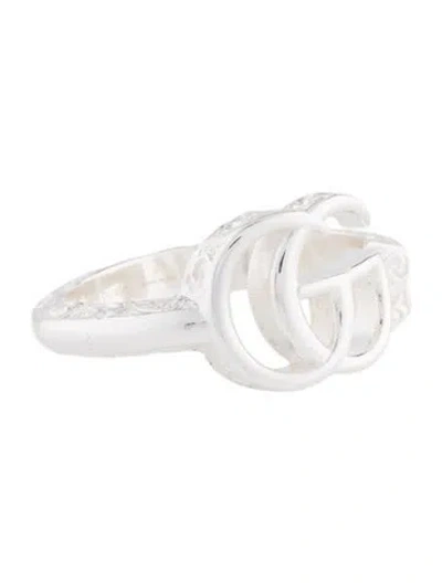 Pre-owned Gucci Gg Marmont Key Ring In Multi