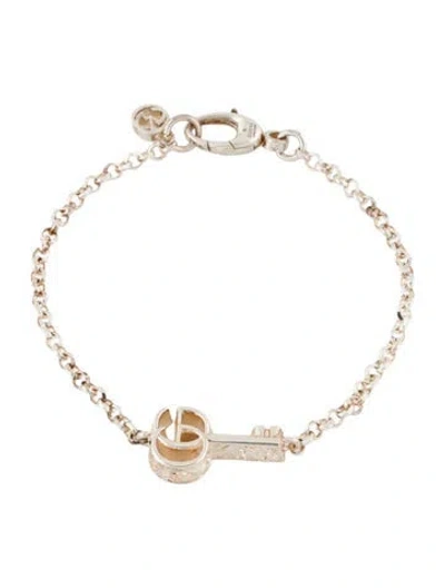 Pre-owned Gucci Gg Marmont Key Station Bracelet, 6.75" In Multi