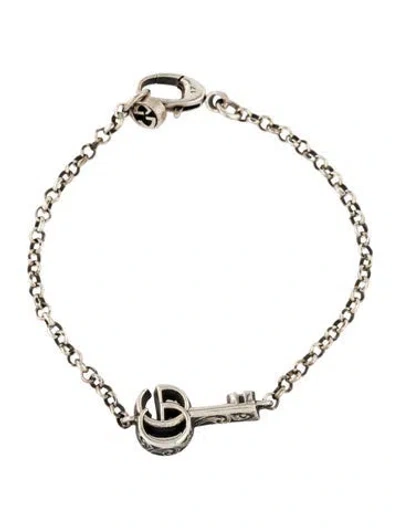 Pre-owned Gucci Gg Marmont Key Station Bracelet, 6.75" In Multi