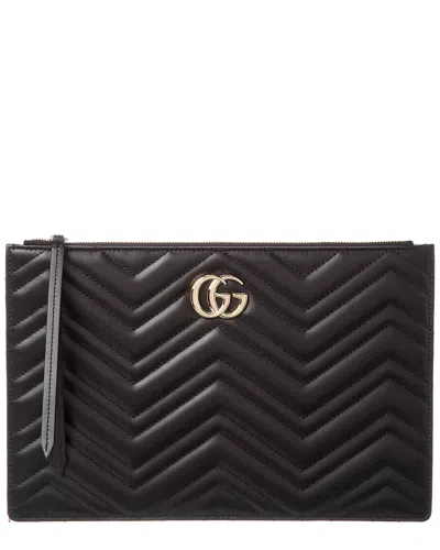 Gucci Gg Marmont Large Leather Pouch