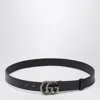 Gucci Leather Belt With Adjustable Double G Buckle