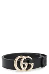 Gucci Polished Leather Belt With Iconic Double G Buckle