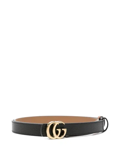 Gucci Gg Marmont Leather Belt In Animal Print