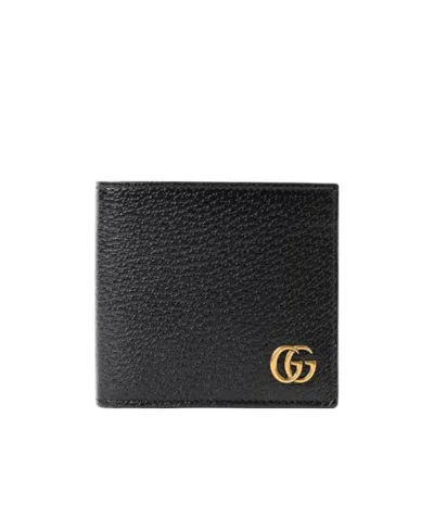 Gucci Gg Marmont Leather Bi-fold Wallet In Black