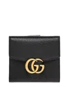 Gucci Gg Marmont Leather Bifold Wallet In Black