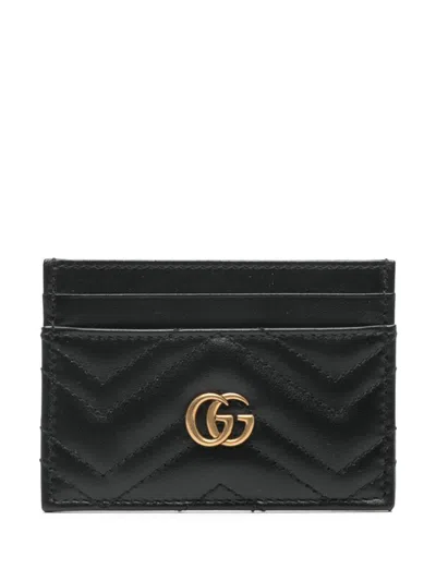 GUCCI GUCCI GG MARMONT LEATHER CARD CASE