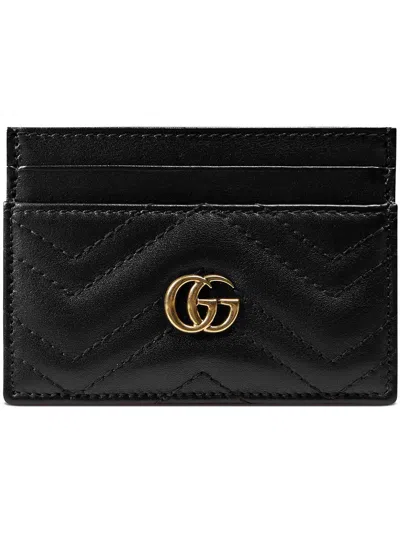 GUCCI GG MARMONT LEATHER CARD CASE