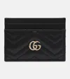 Gucci Women Gg Marmont Leather Card Case In Black