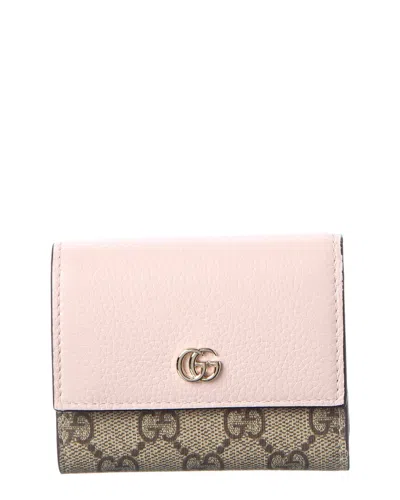 Gucci Gg Marmont Leather Card Holder In Multi