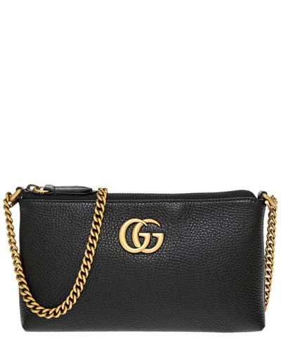 Gucci Gg Marmont Leather Crossbody In Pink