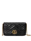 Gucci Gg Marmont Leather Mini Bag And Card Case Set