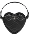 Gucci Gg Marmont Leather Mini Bag In Black
