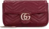 Gucci Small Gg Marmont Shoulder Bag In Red
