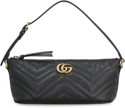GUCCI GUCCI GG MARMONT LEATHER SHOULDER BAG