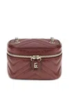 Gucci Gg Marmont Leather Vanity Case In Red