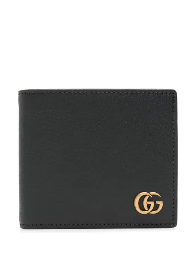 Gucci Men Gg Marmont Wallet In Black