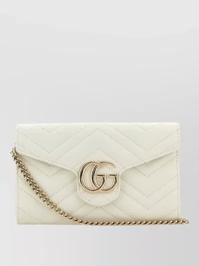 Gucci Gg Marmont Leather Wallet Chain Strap