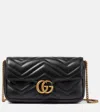 Gucci Gg Marmont Leather Wallet On Chain In White