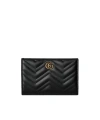 Gucci Gg Marmont Logo Wallet In Black