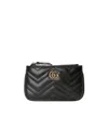 Gucci Gg Marmont Matelassé Key Case In Black