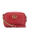 Gucci Gg Marmont Mini Matelasse Leather Camera Bag In Red