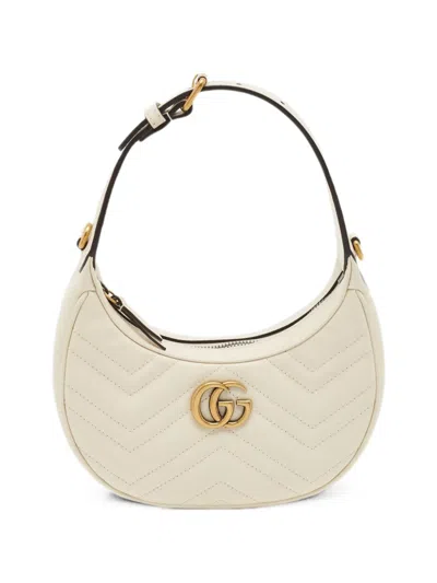Pre-owned Gucci Gg Marmont Matelassé Tote Bag In Neutral