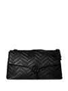 Gucci Gg Marmont Maxi Leather Shoulder Bag In Black