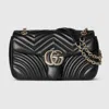 Gucci Gg Marmont Medium Shoulder Bag In Black