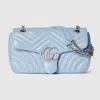 Gucci Gg Marmont Medium Shoulder Bag In Blue