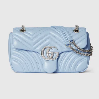 Gucci Gg Marmont Medium Shoulder Bag In Blue