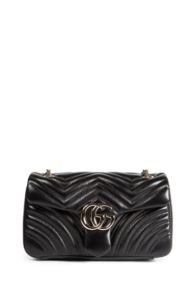 Gucci Gg Marmont Medium Shoulder Bag In Black